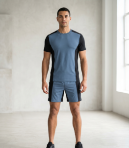 Ropa deportiva modelo hombre bloques de color slate shorts