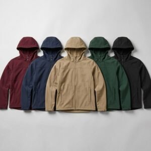 Personalizado chaqueta softshell con capucha color gama cinco colores