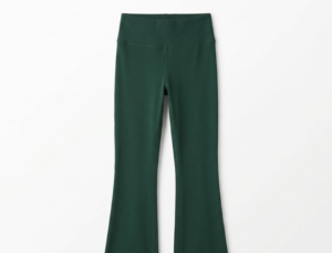 Mallas leggings fabricante ancho pierna acampanado bosque verde