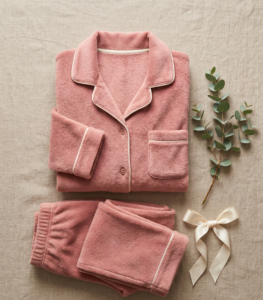 Pijamas foto plana forro polar empolvado rose