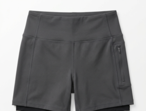 Shorts fabricante training deportivo forro antracita gris