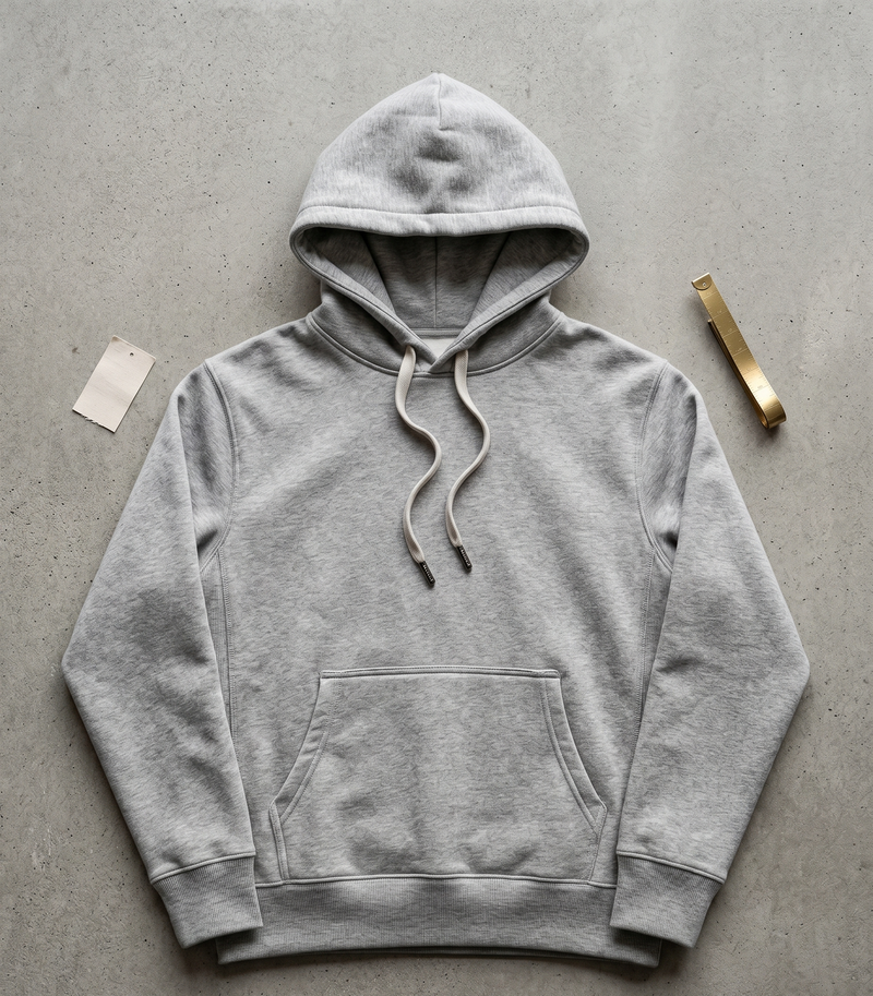 Sudaderas foto plana sudadera con capucha heather gris