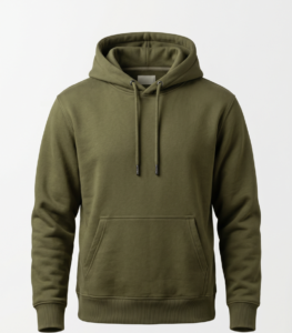 Sudaderas foto plana sudadera con capucha oliva front