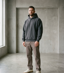Sudaderas modelo hombre sudadera con capucha antracita