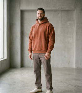 Sudaderas modelo hombre sudadera con capucha prenda tenido oxido
