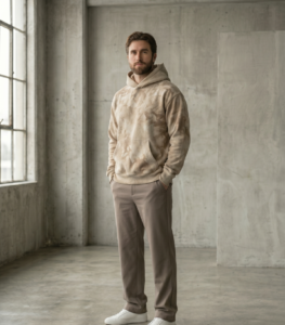Sudaderas modelo hombre sudadera con capucha tie tenido sand