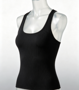 Tank top mujer deportivo racerback negro