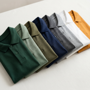 Al por mayor polo shirts folded pila color gama